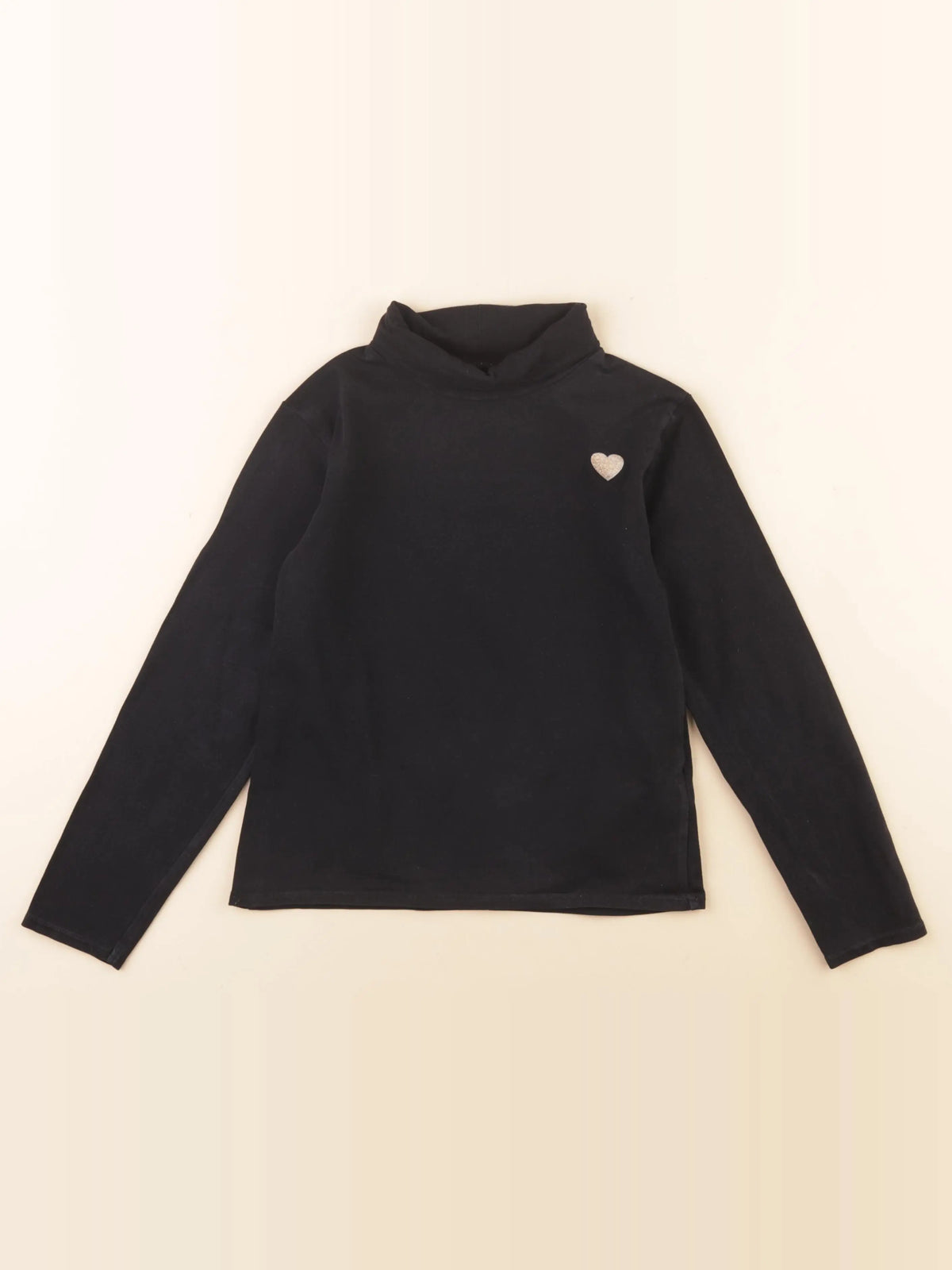 Vertbaudet - sous-pull noir - 8 ans