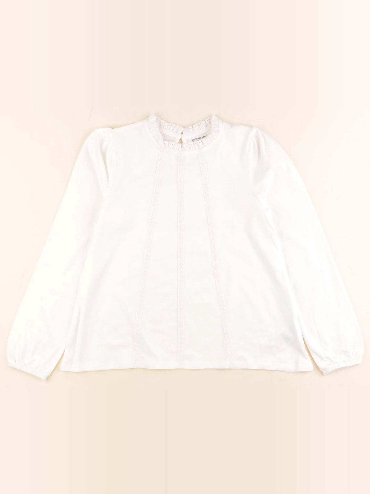 Vertbaudet - tee-shirt blanc - 12 ans