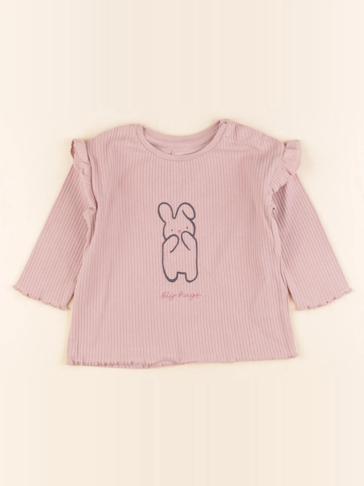 Marks & Spencer - tee-shirt rose - 6/9 mois