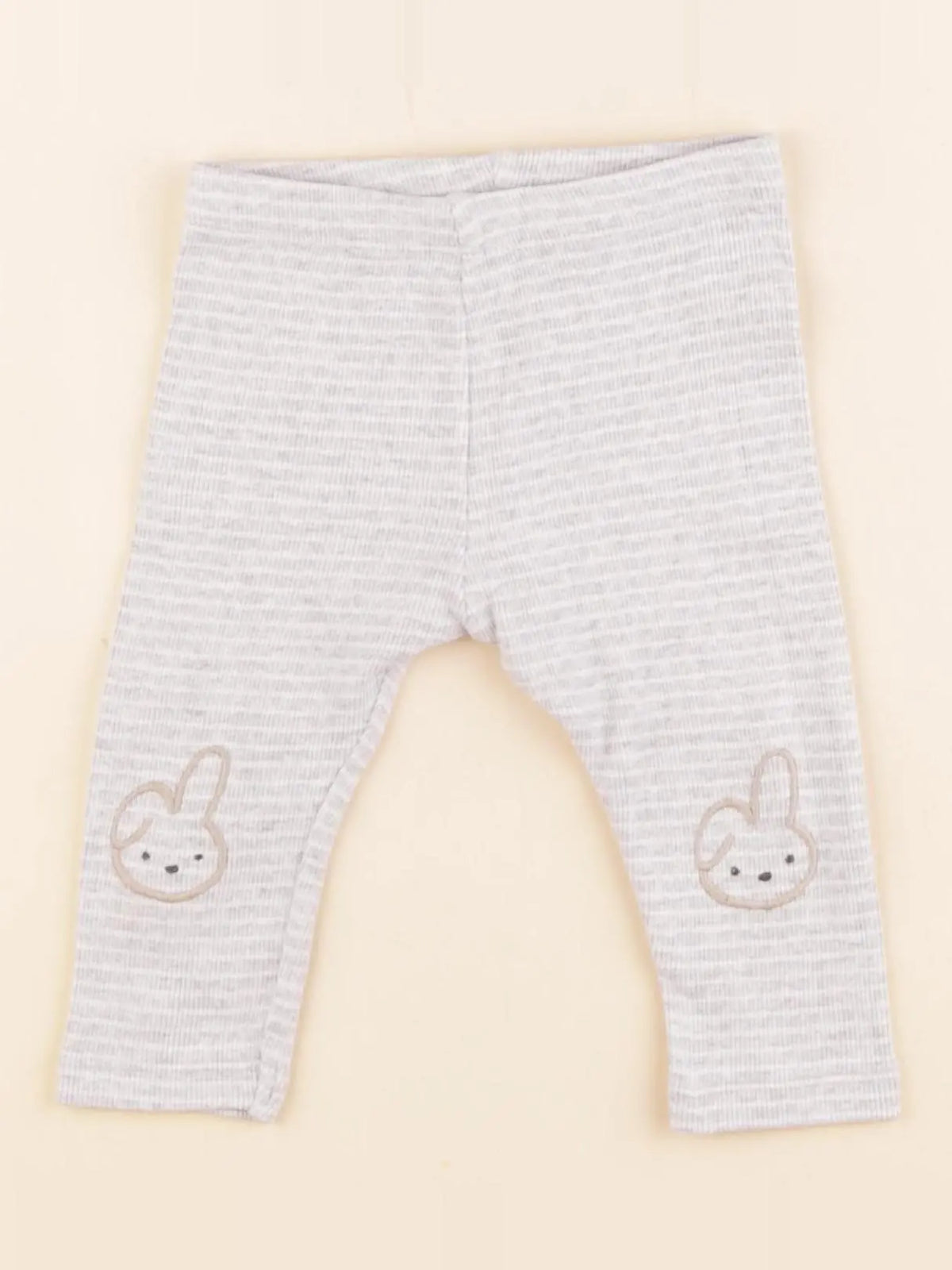 Marks & Spencer - legging blanc, gris - 6/9 mois