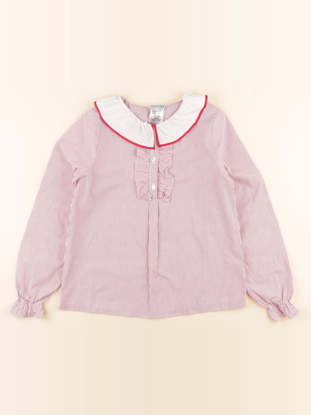 Jacadi - blouse blanc, rouge - 10 ans