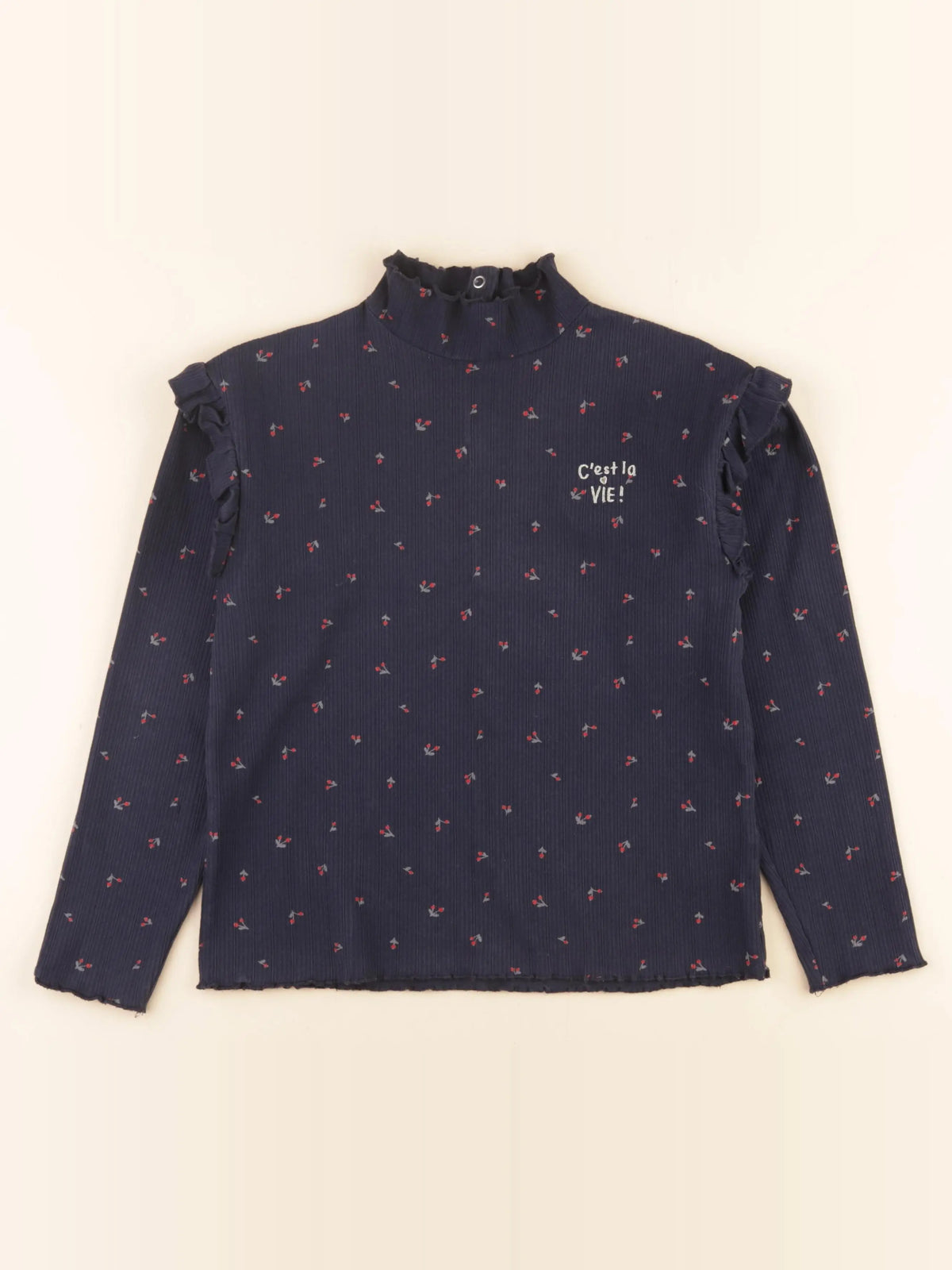 Vertbaudet - sous-pull bleu - 10 ans