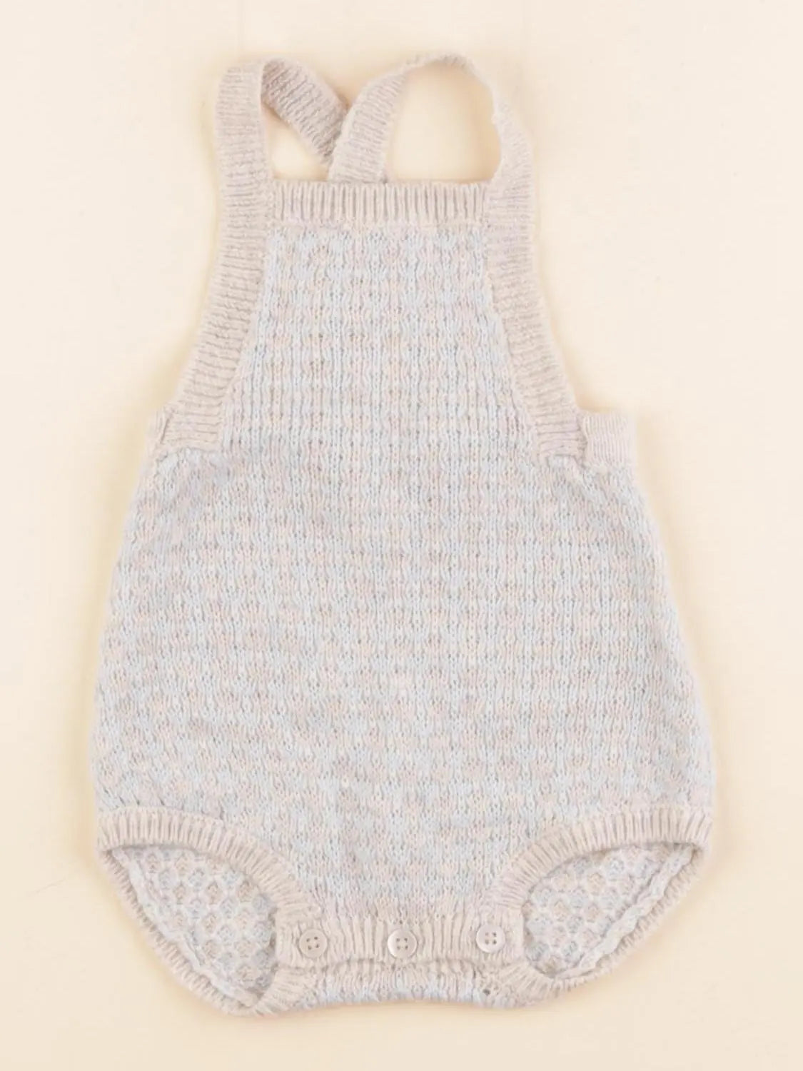 Zara - salopette bleu, gris - 6/9 mois