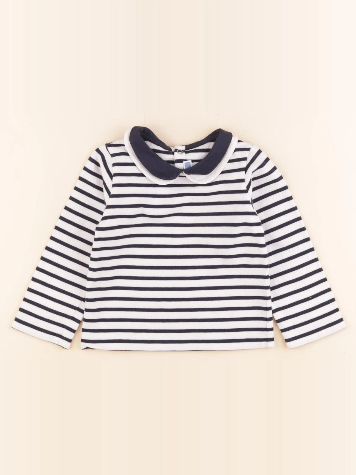 Jacadi - tee-shirt bleu, blanc - 24 mois