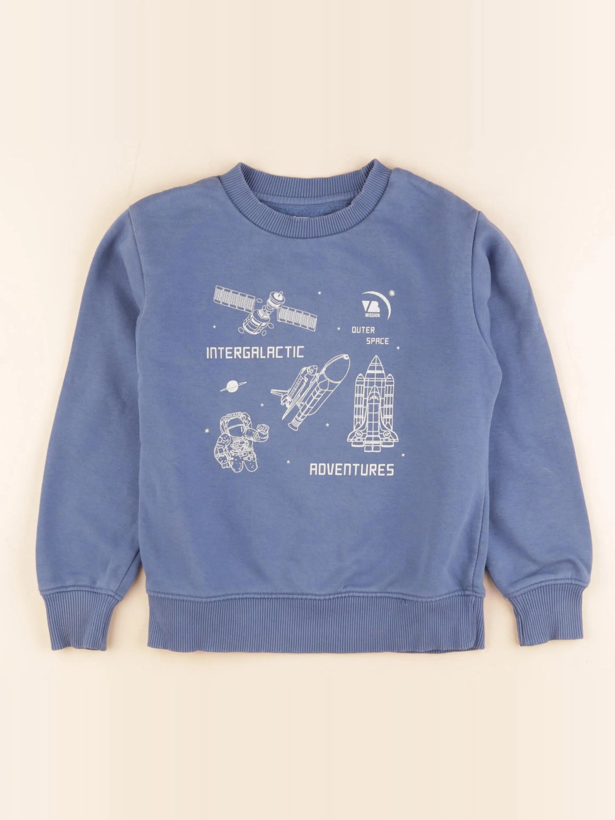 Vertbaudet - sweat bleu - 8 ans