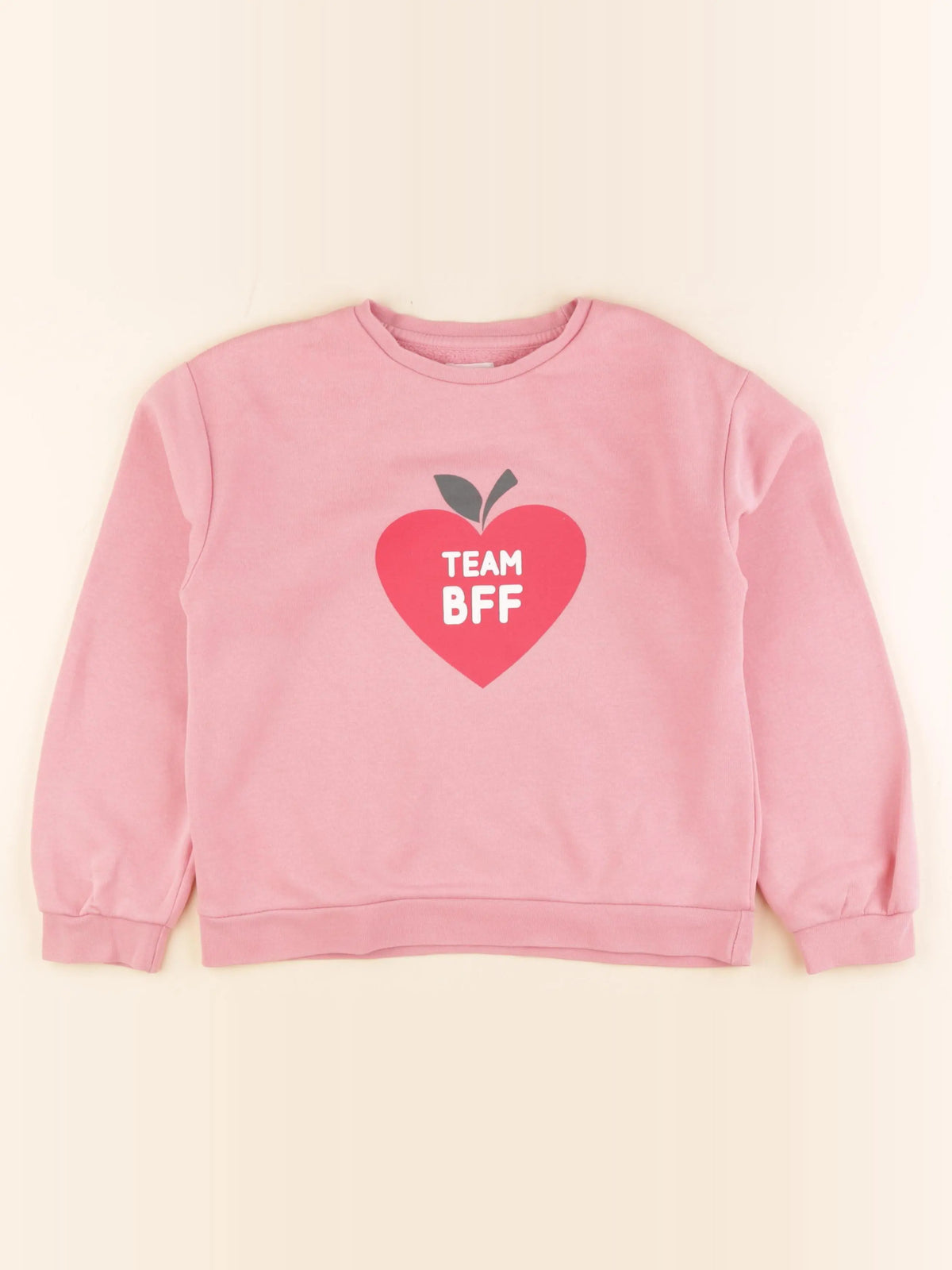 Vertbaudet - sweat rose - 10 ans