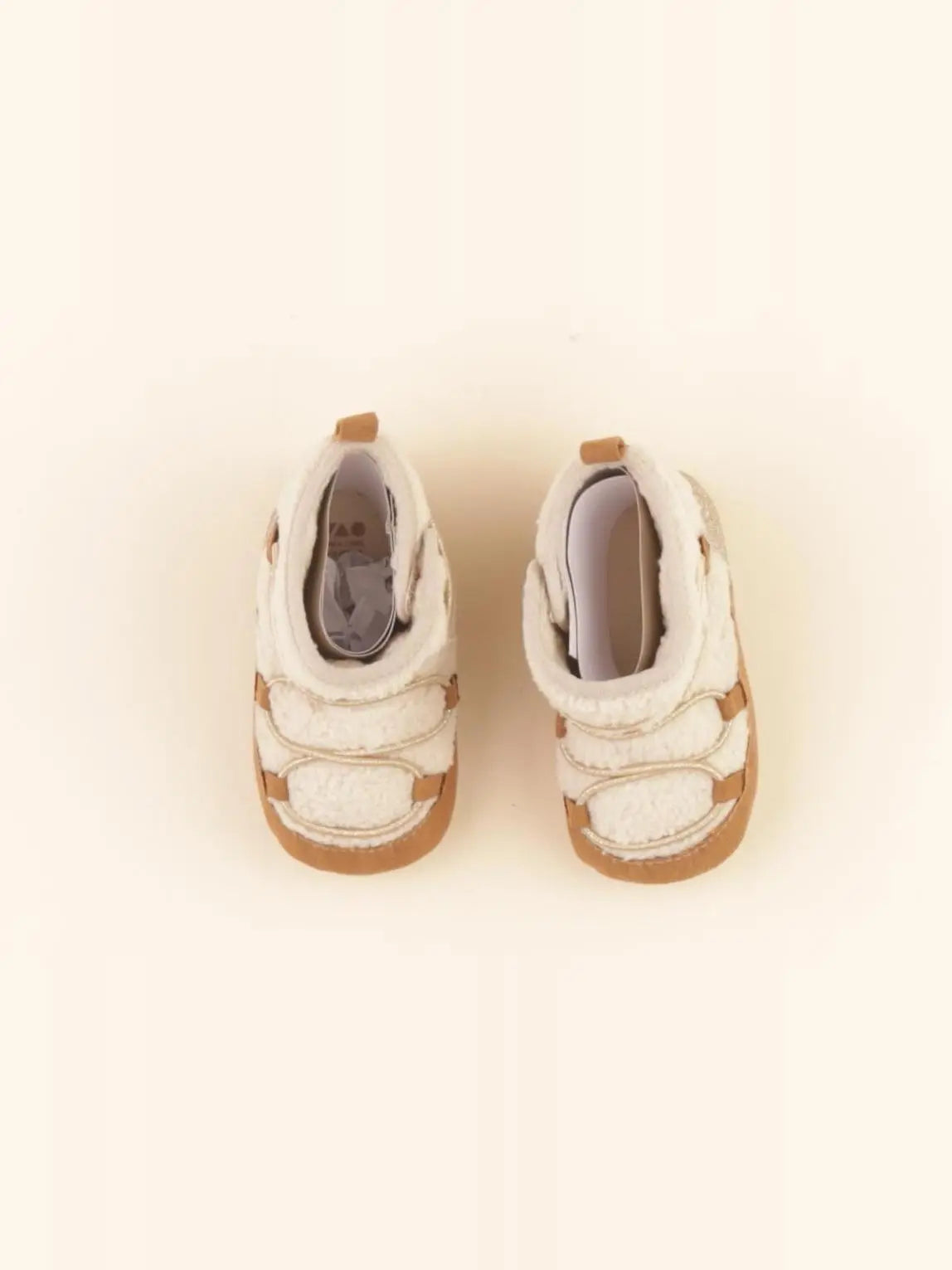 Tape à l'oeil - chaussons beige, or - pointure 18/19