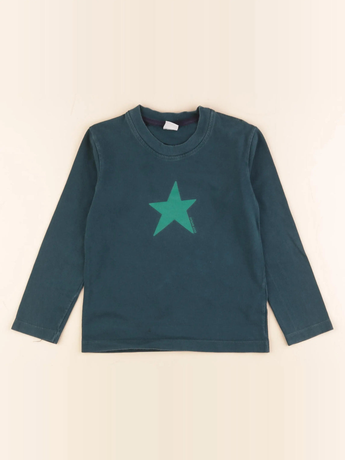Petit Bateau - tee-shirt vert - 6 ans