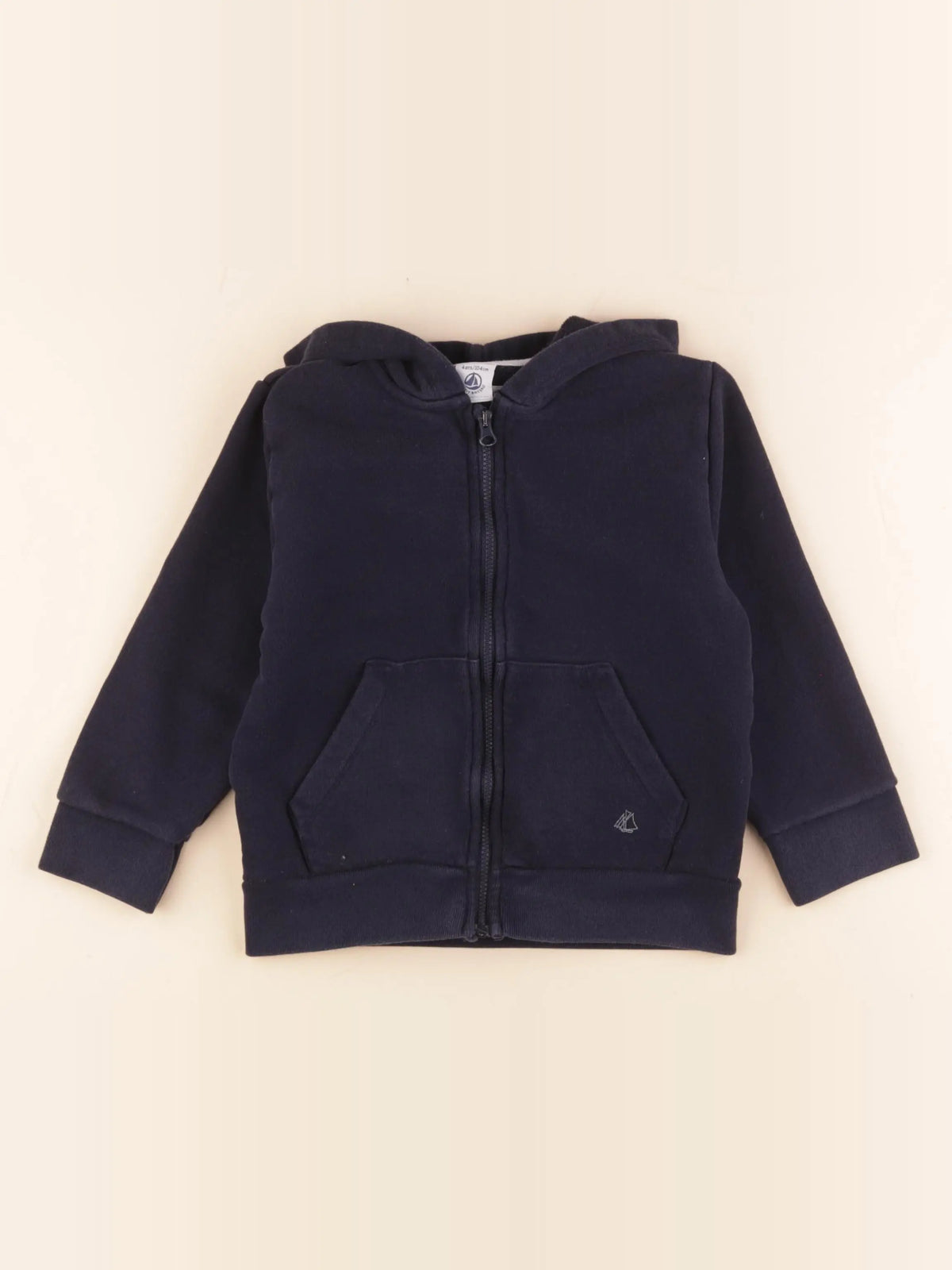Petit Bateau - sweat bleu - 4 ans