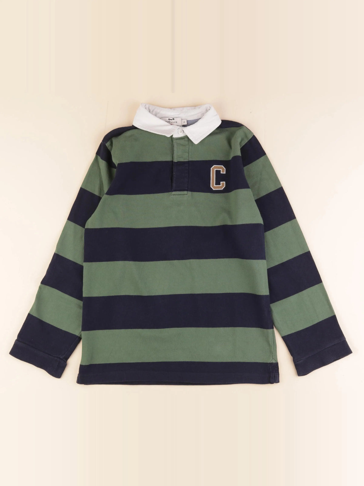 Cyrillus - polo vert, bleu - 10 ans