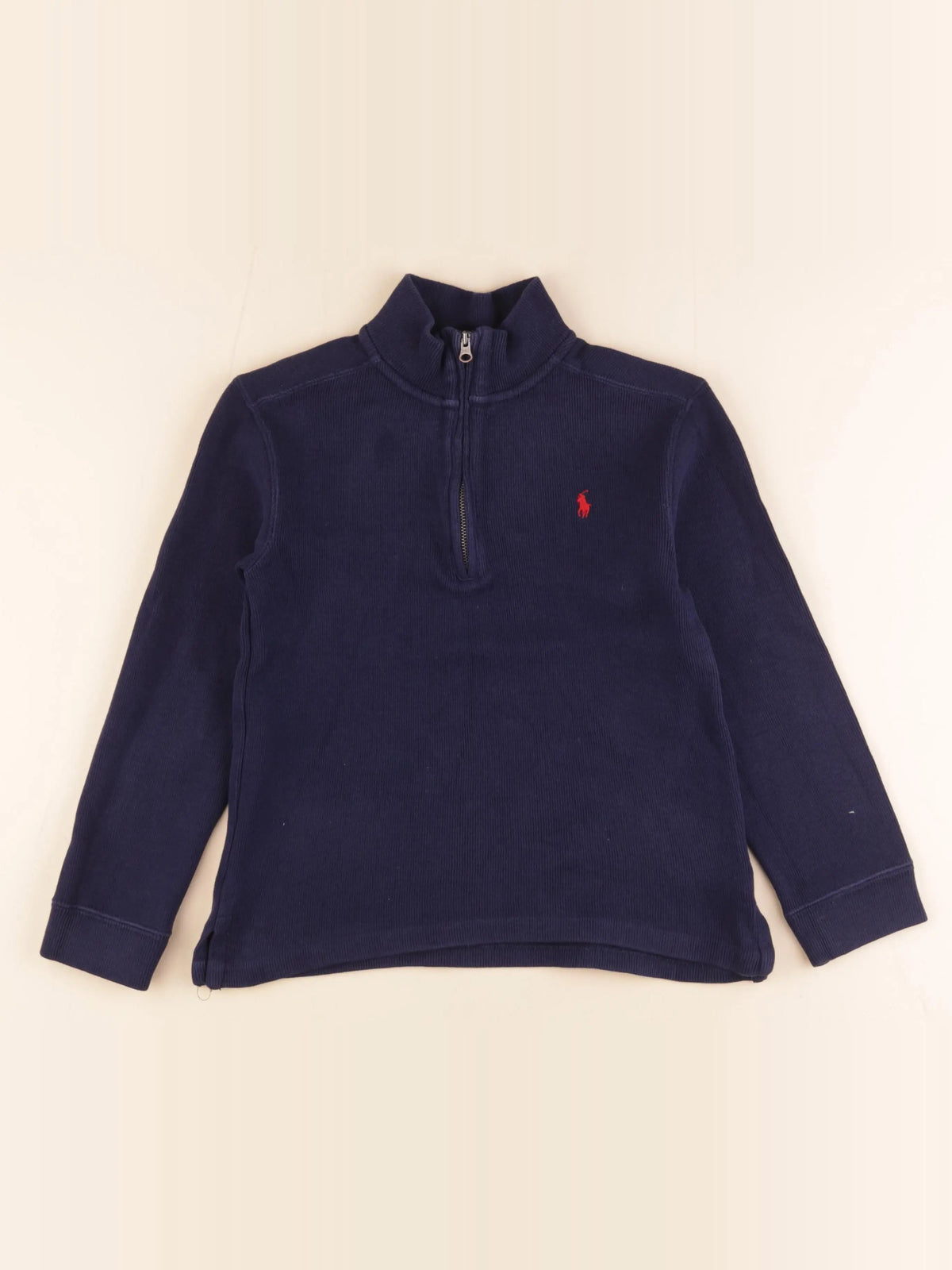 Ralph Lauren - sweat bleu - 7 ans