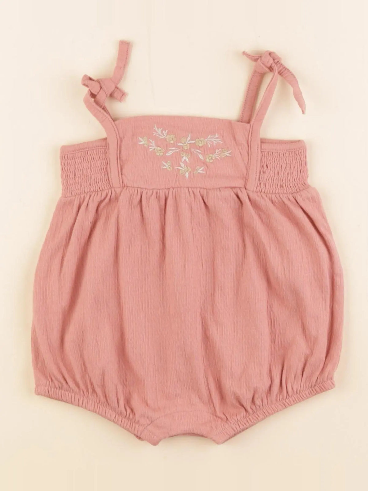 Vertbaudet - combinaison rose - 9 mois