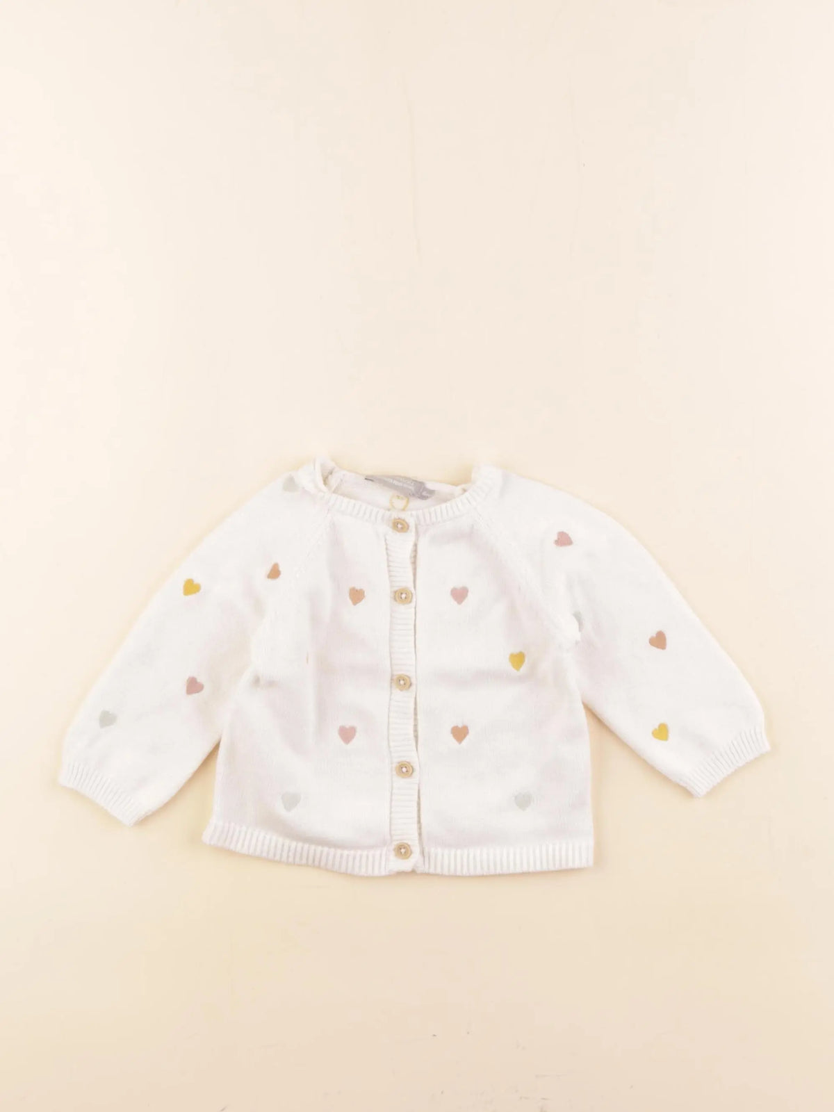 Boutchou - gilet multicolore - 6 mois