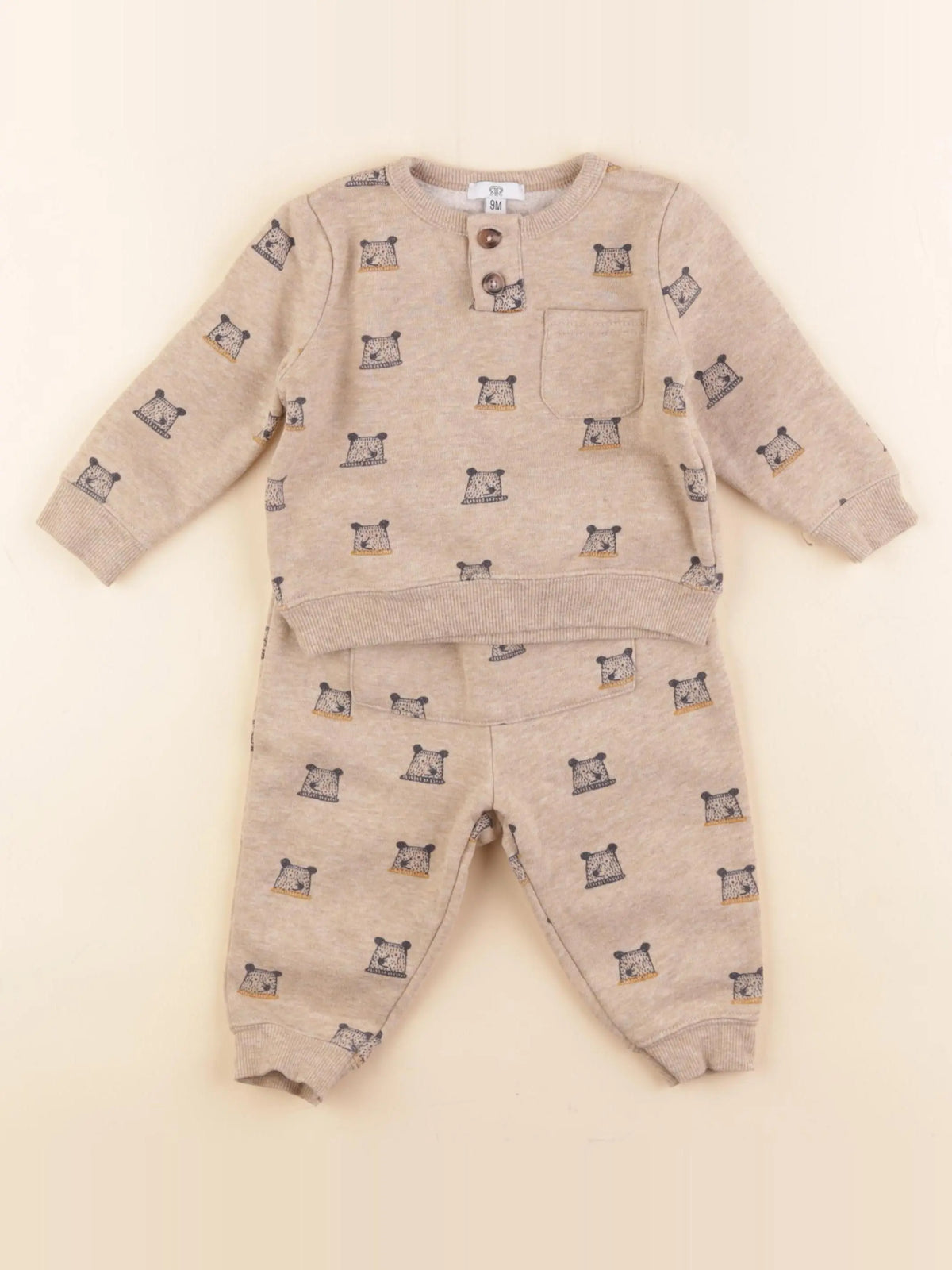 La Redoute - ensemble marron - 9 mois