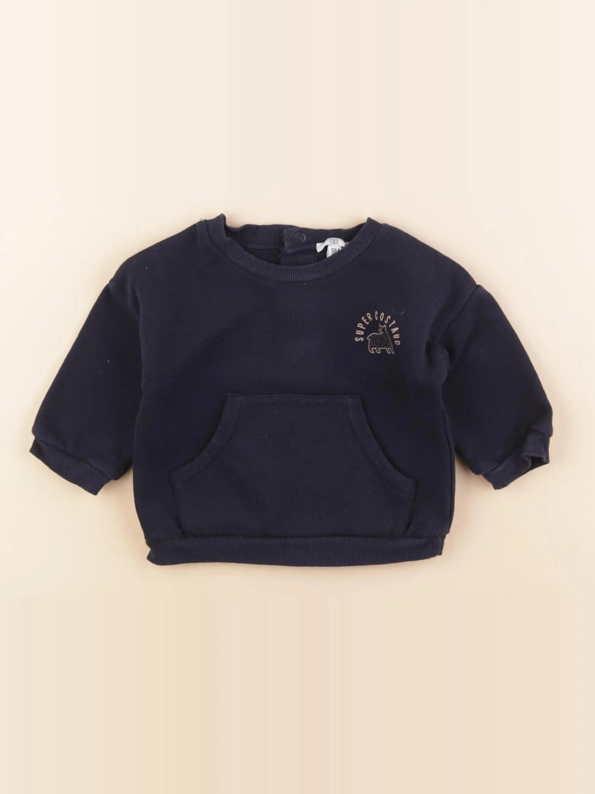 La Redoute - sweat bleu - 9 mois