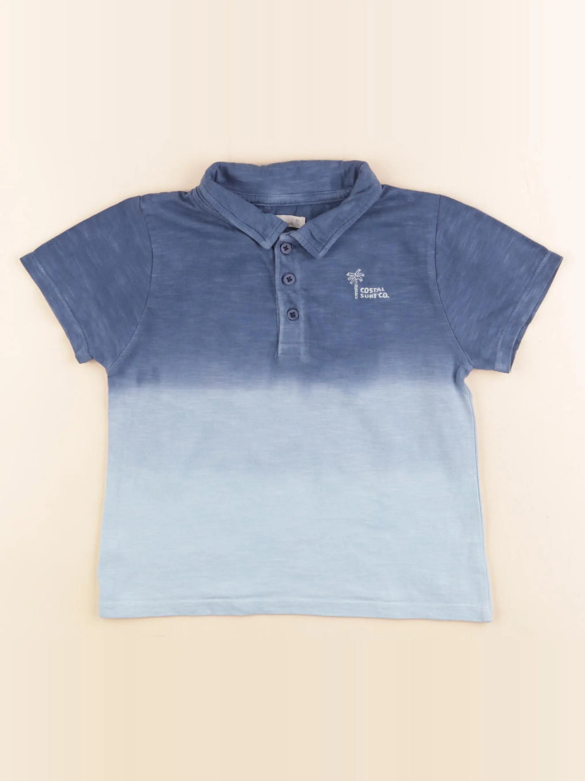 Little Cigogne - polo bleu - 5 ans