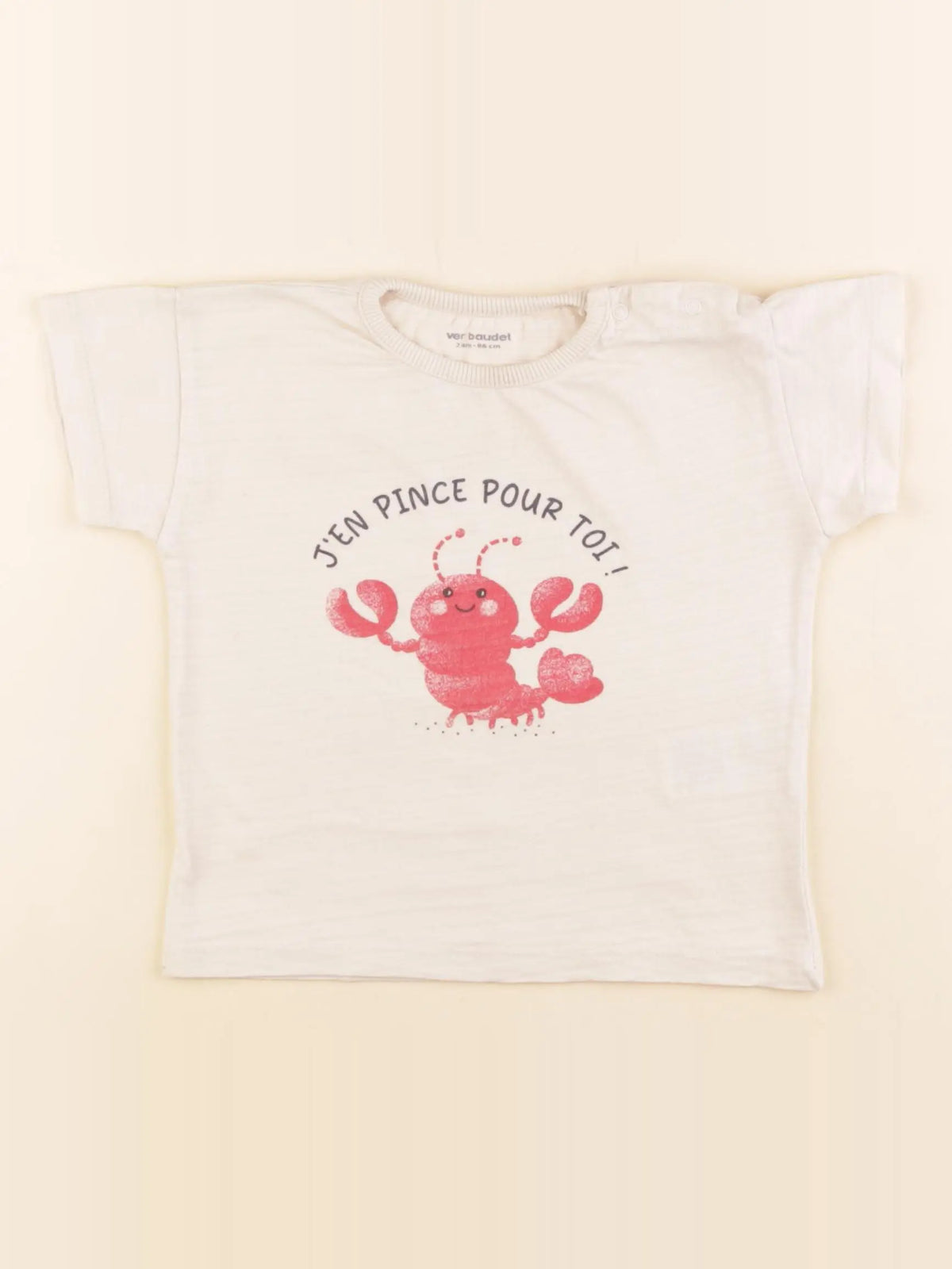 Vertbaudet - tee-shirt multicolore - 2 ans
