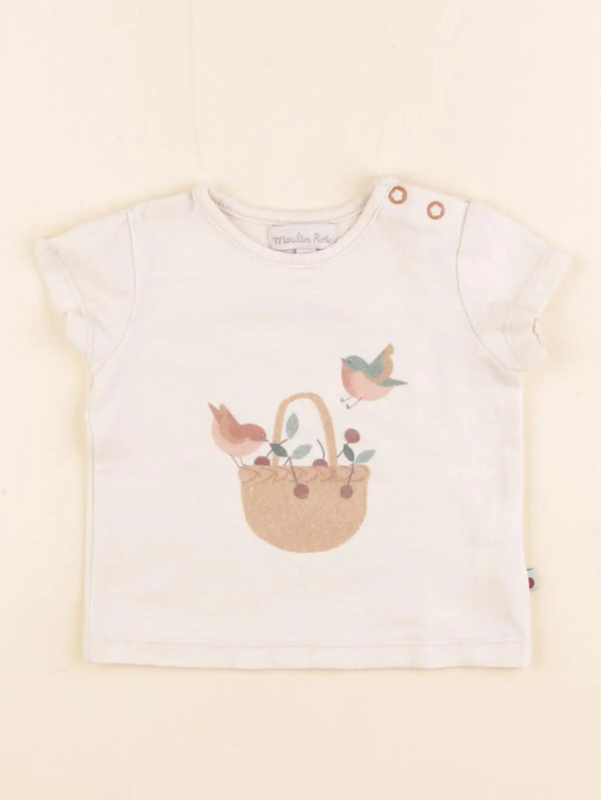 Moulin Roty - tee-shirt beige - 3 mois