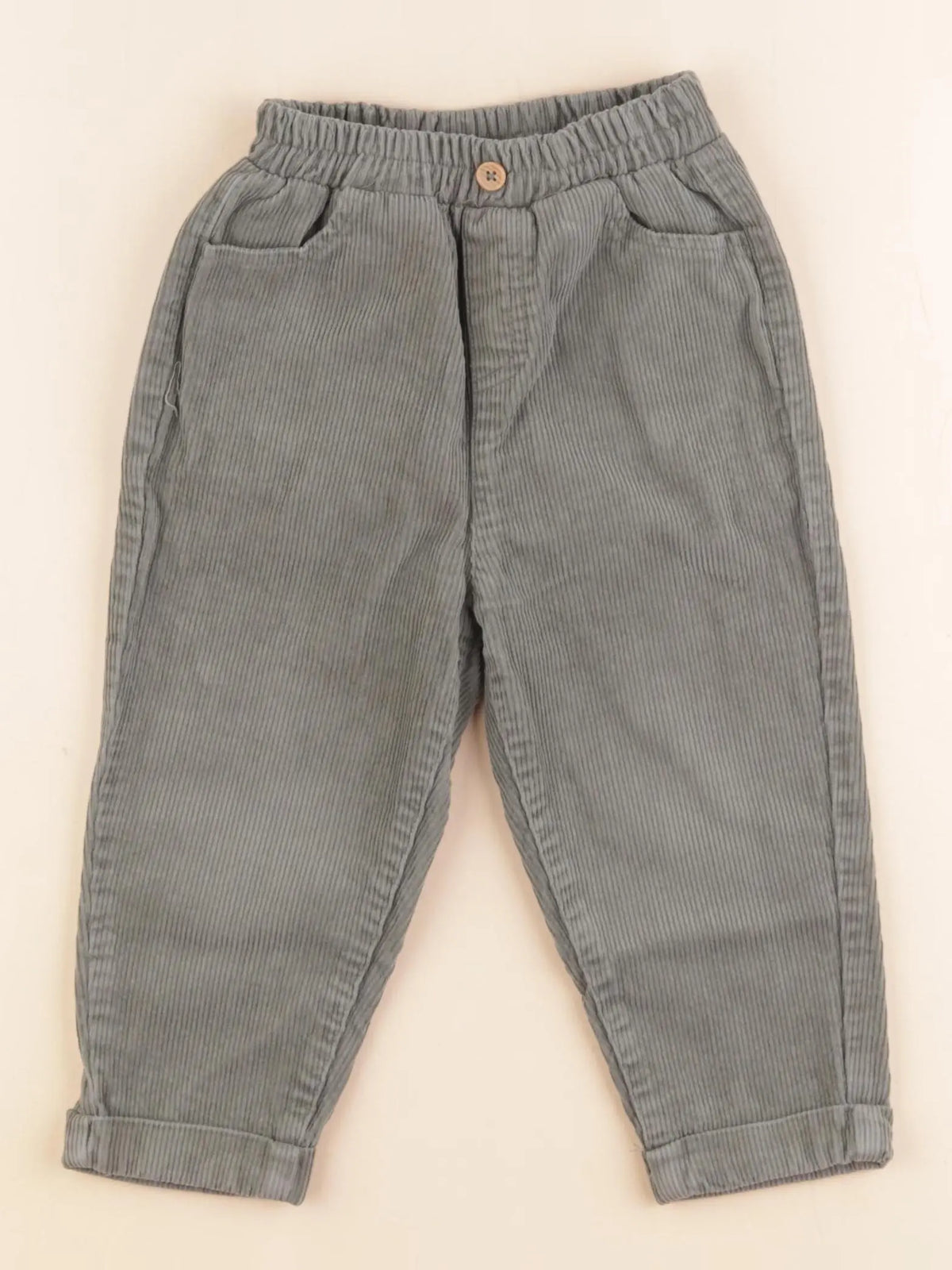 Vertbaudet - pantalon vert - 24 mois