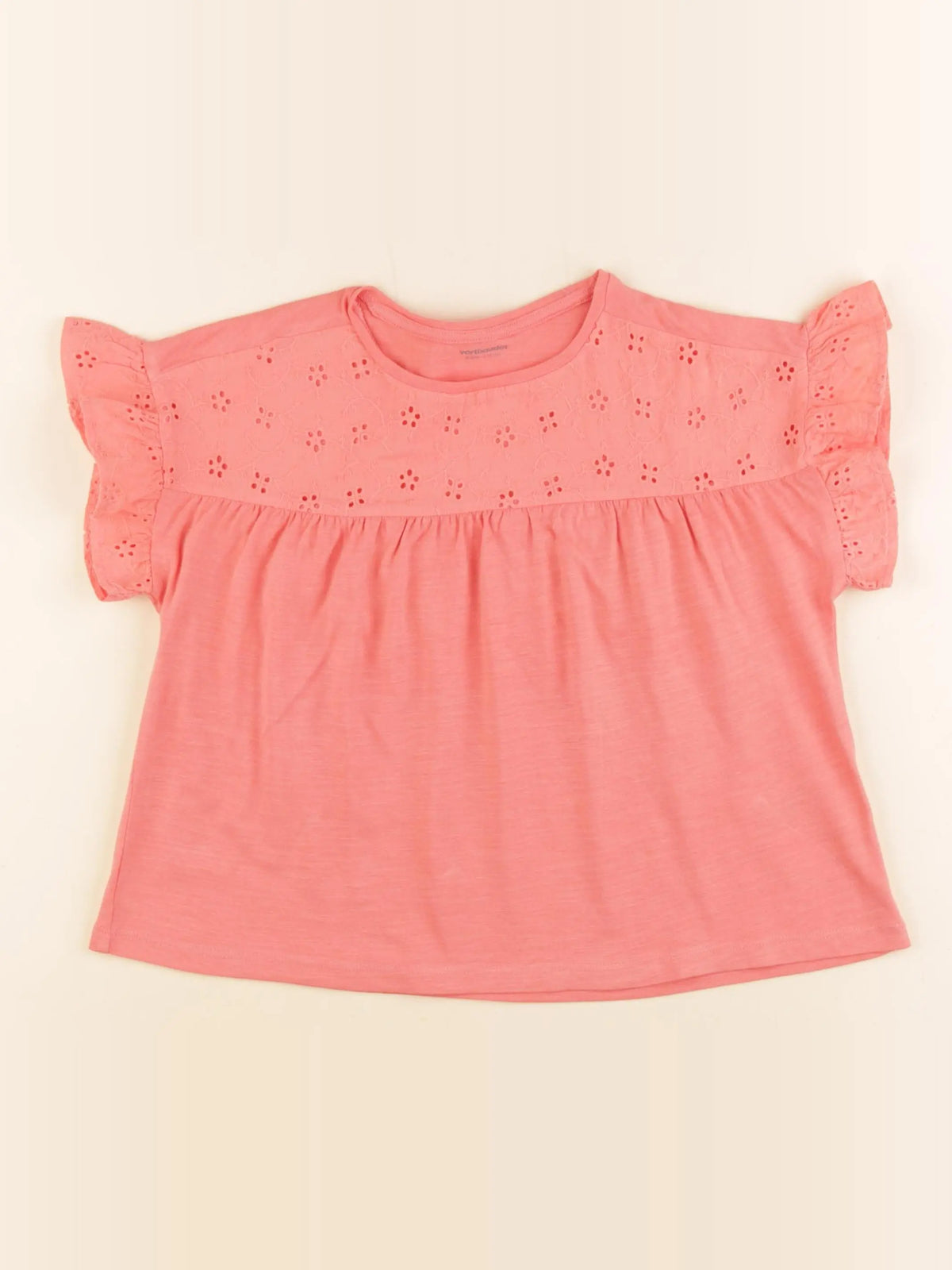 Vertbaudet - tee-shirt orange - 6 ans