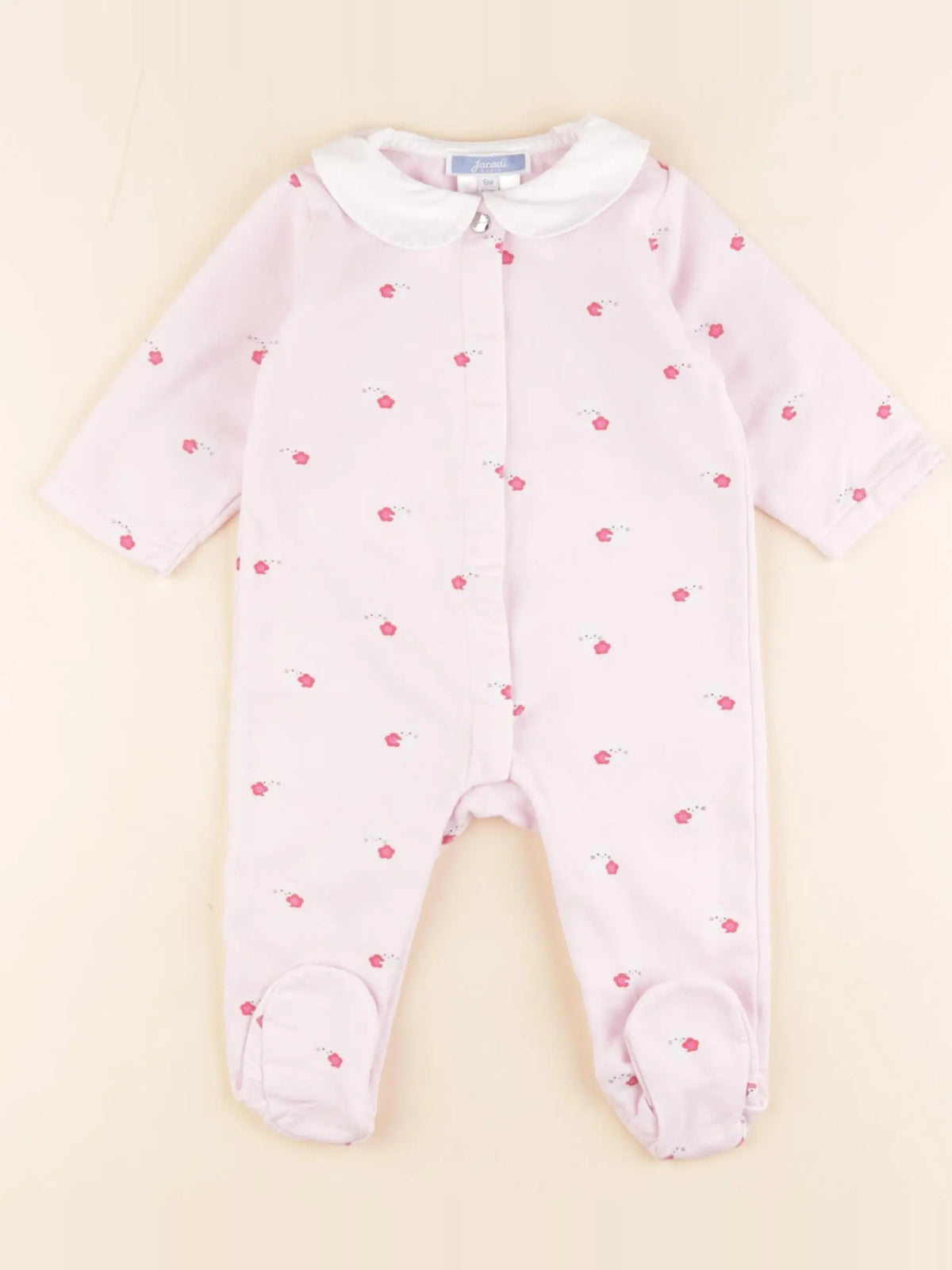 Jacadi - pyjama coton rose - 6 mois