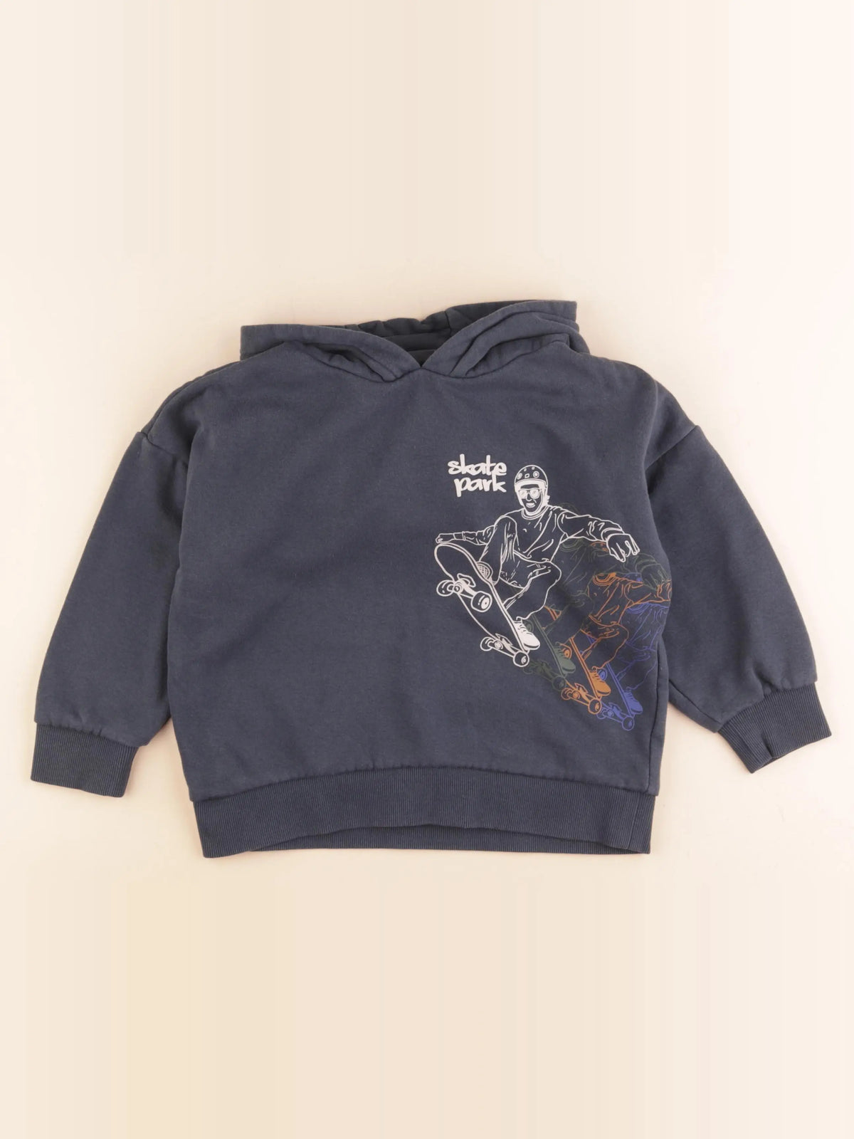 Vertbaudet - sweat bleu - 6 ans