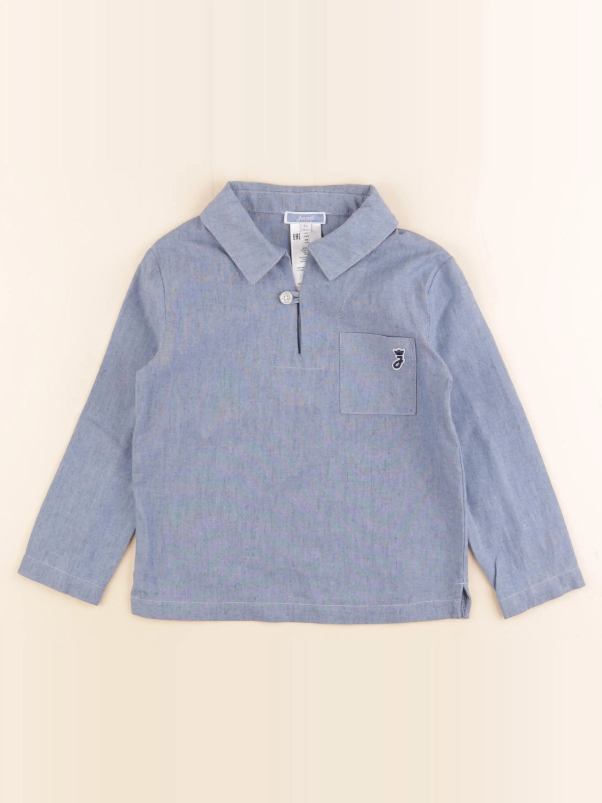 Jacadi - chemise bleu - 4 ans