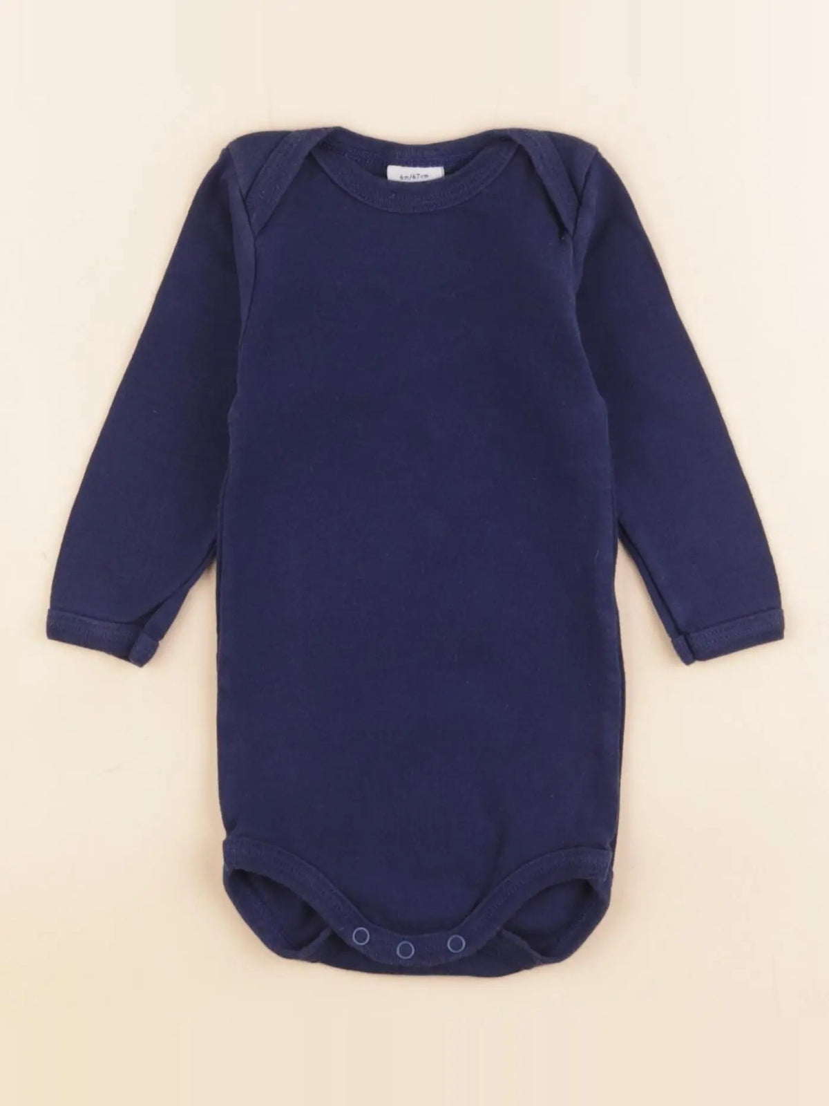 Petit Bateau - body bleu - 6 mois