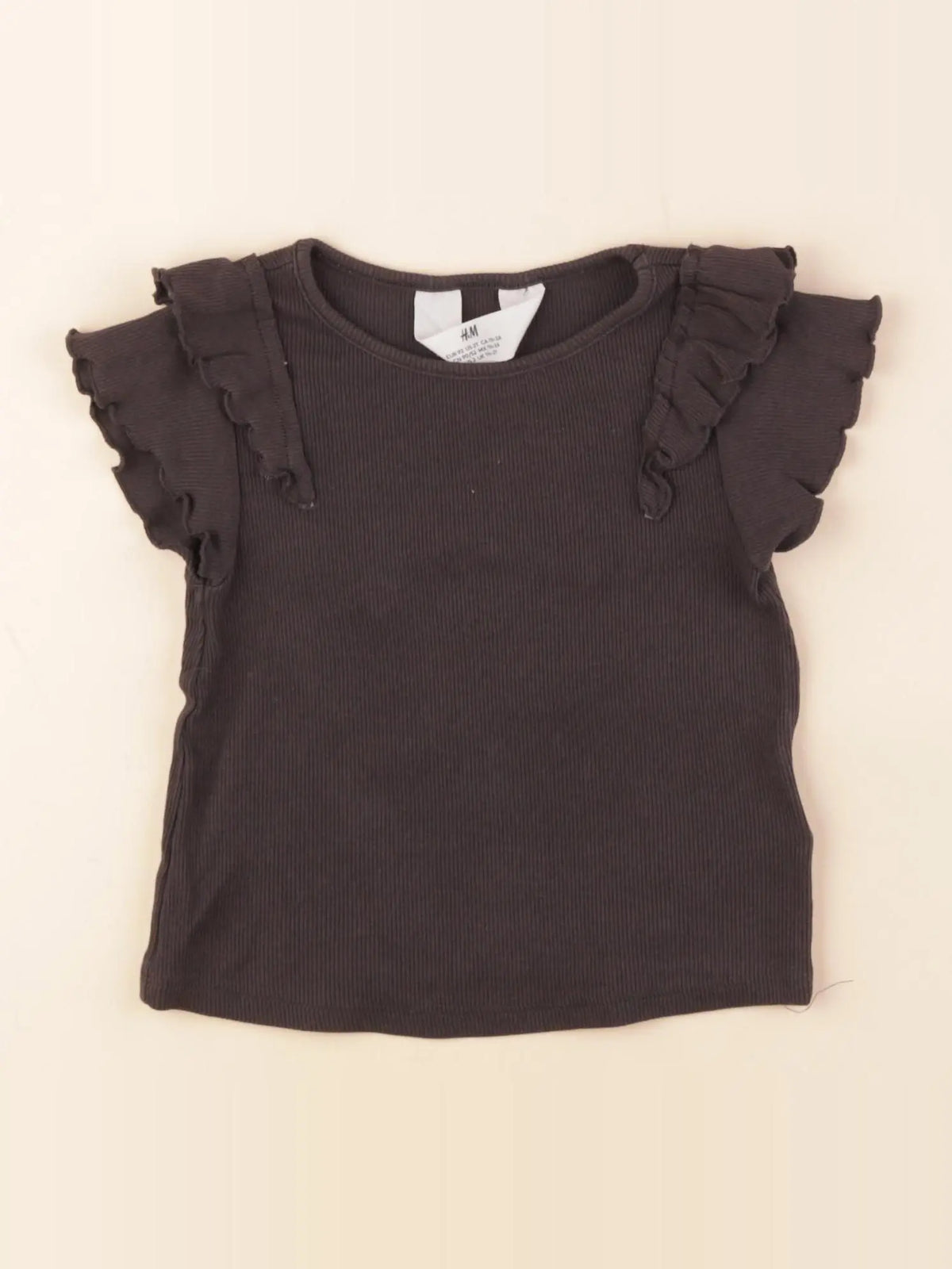 H&M - tee-shirt noir - 1 an à 2 ans