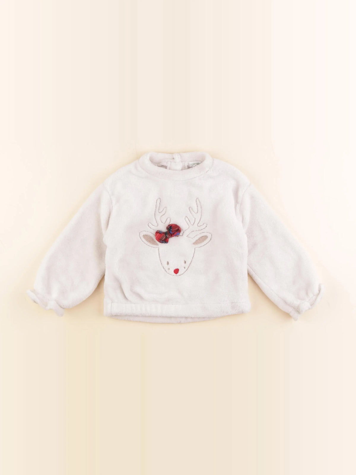 Vertbaudet - sweat beige - 24 mois