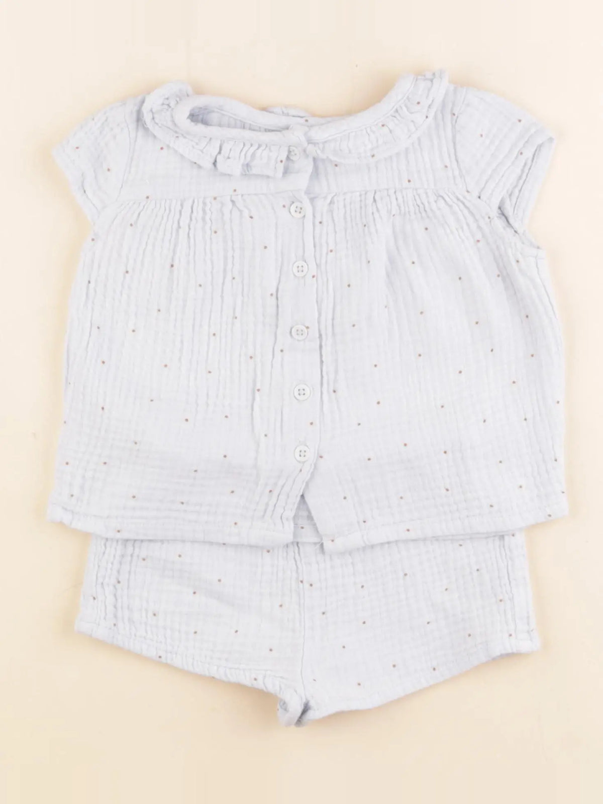 Vertbaudet - pyjama coton bleu - 2 ans