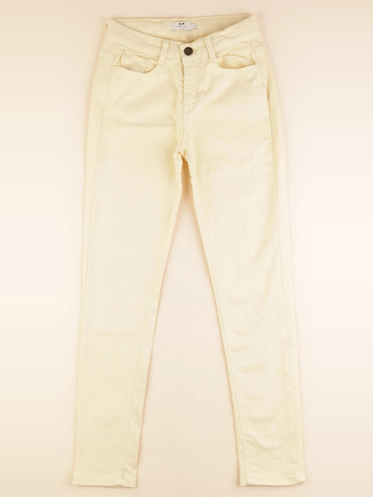 Cyrillus - pantalon jaune - 14 ans
