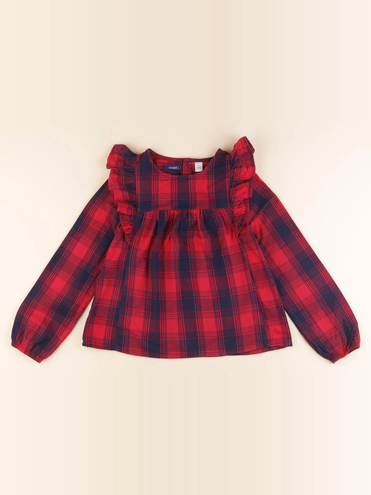 Okaidi - blouse rouge - 8 ans