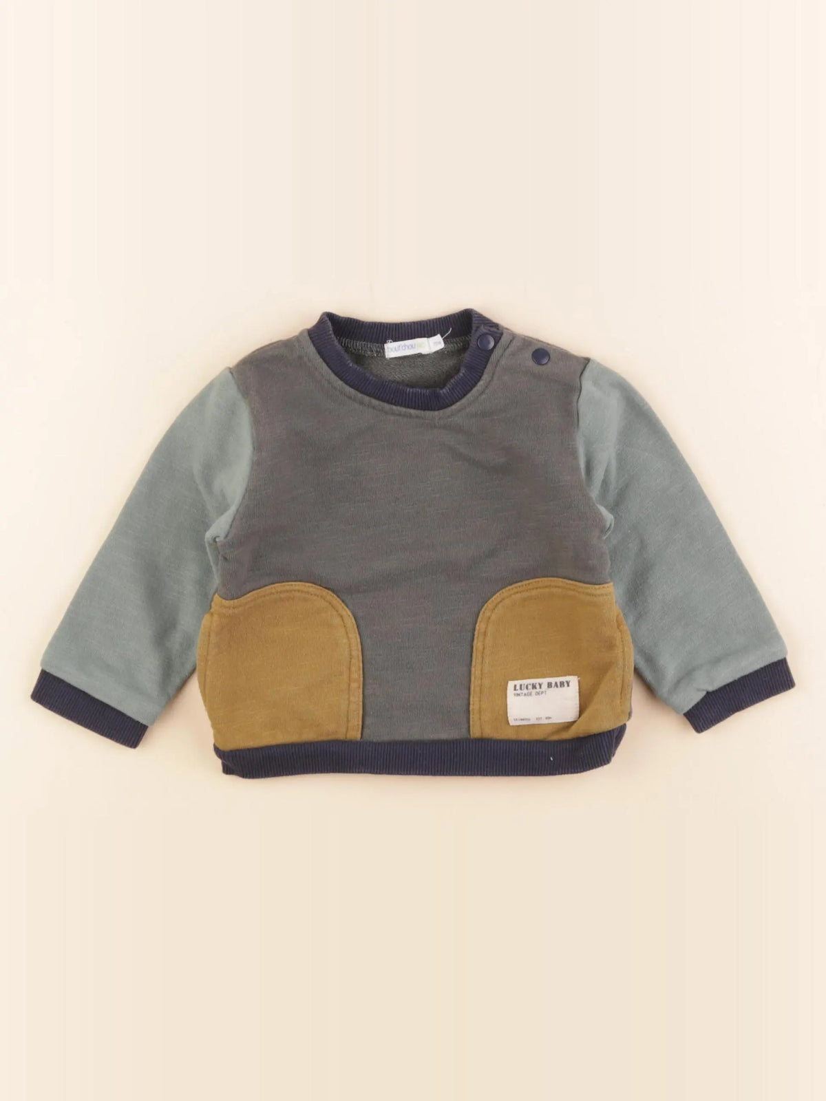 Boutchou - sweat multicolore - 12 mois