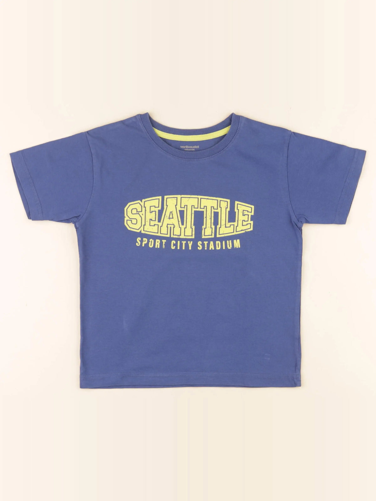 Vertbaudet - tee-shirt bleu - 6 ans