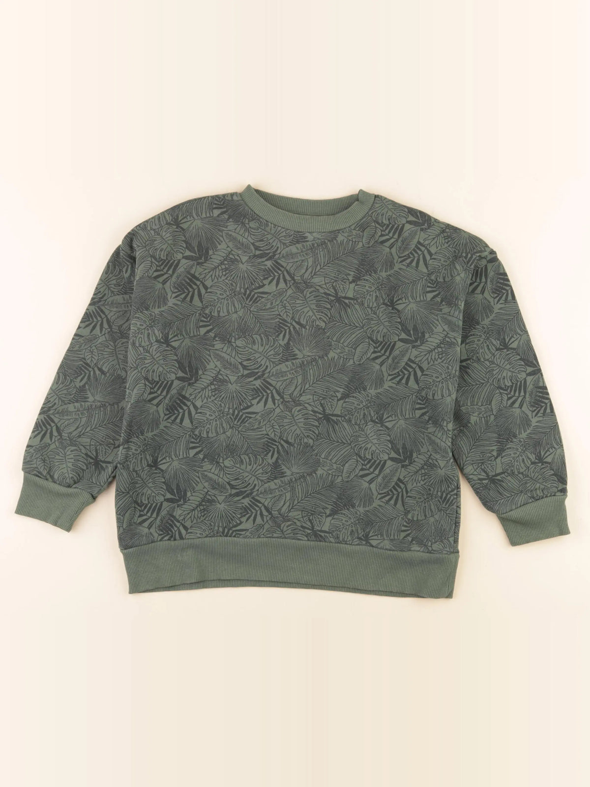 Vertbaudet - sweat vert - 8 ans