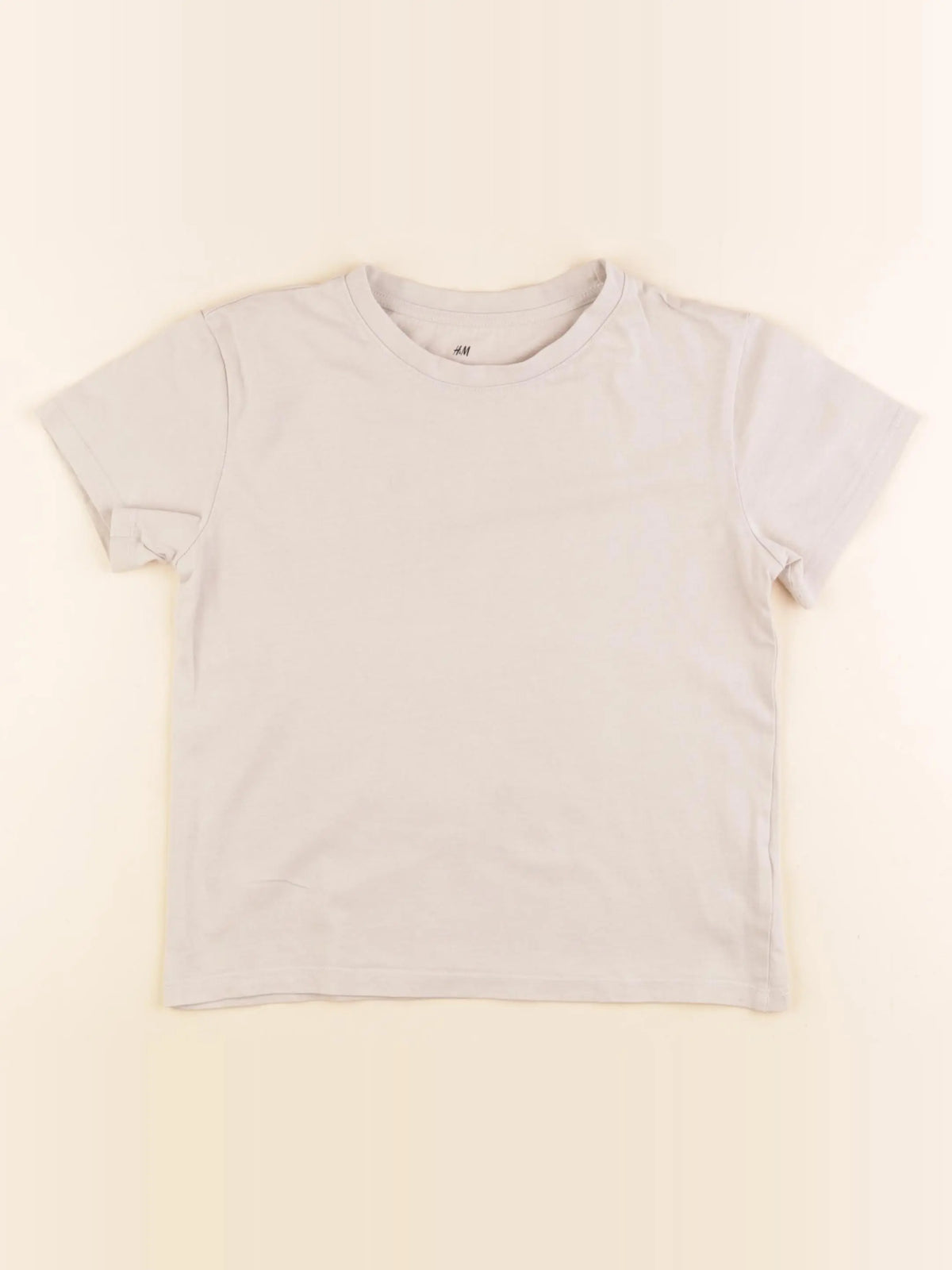 H&M - tee-shirt beige - 6/8 ans