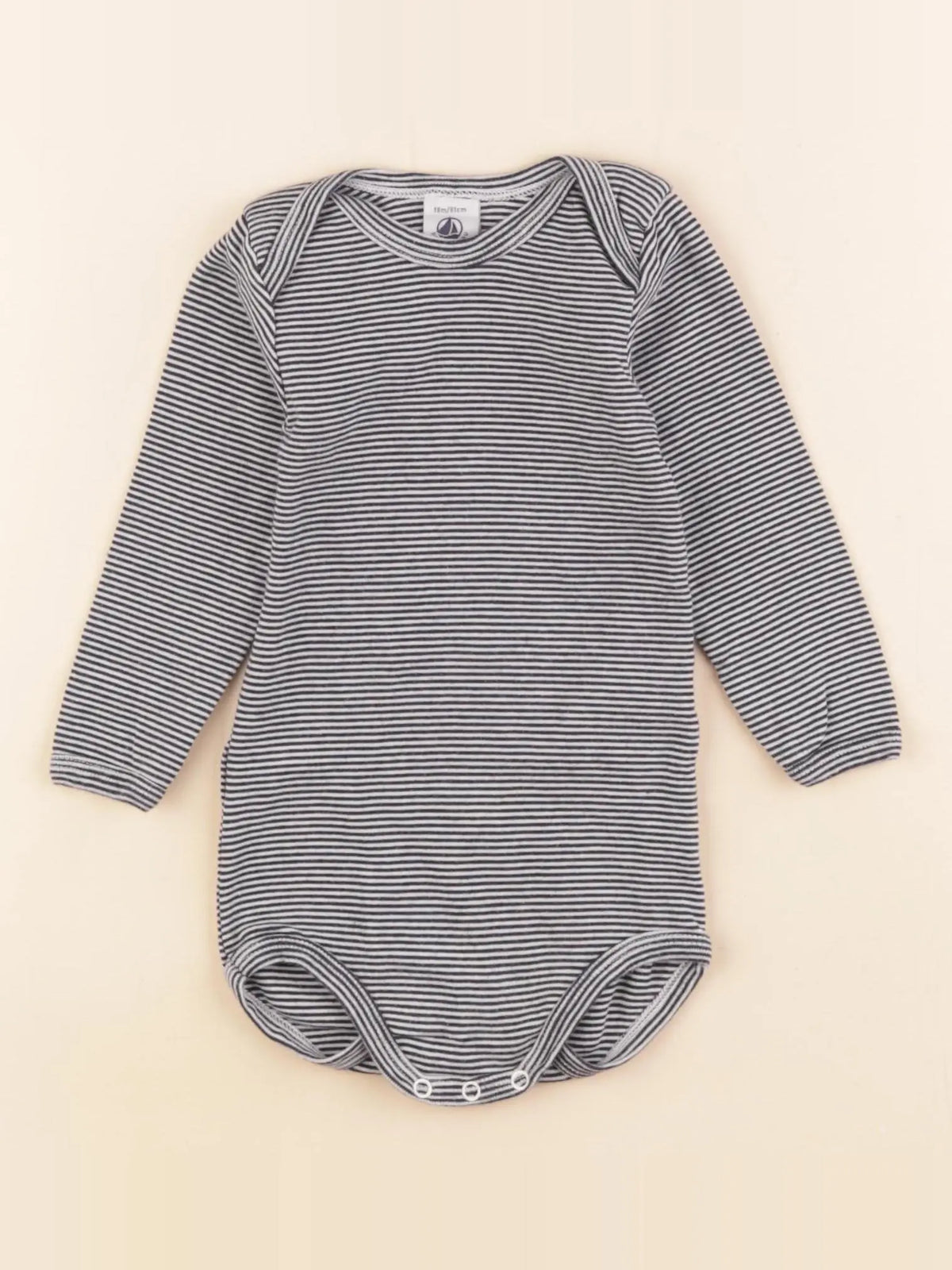 Petit Bateau - body bleu - 18 mois
