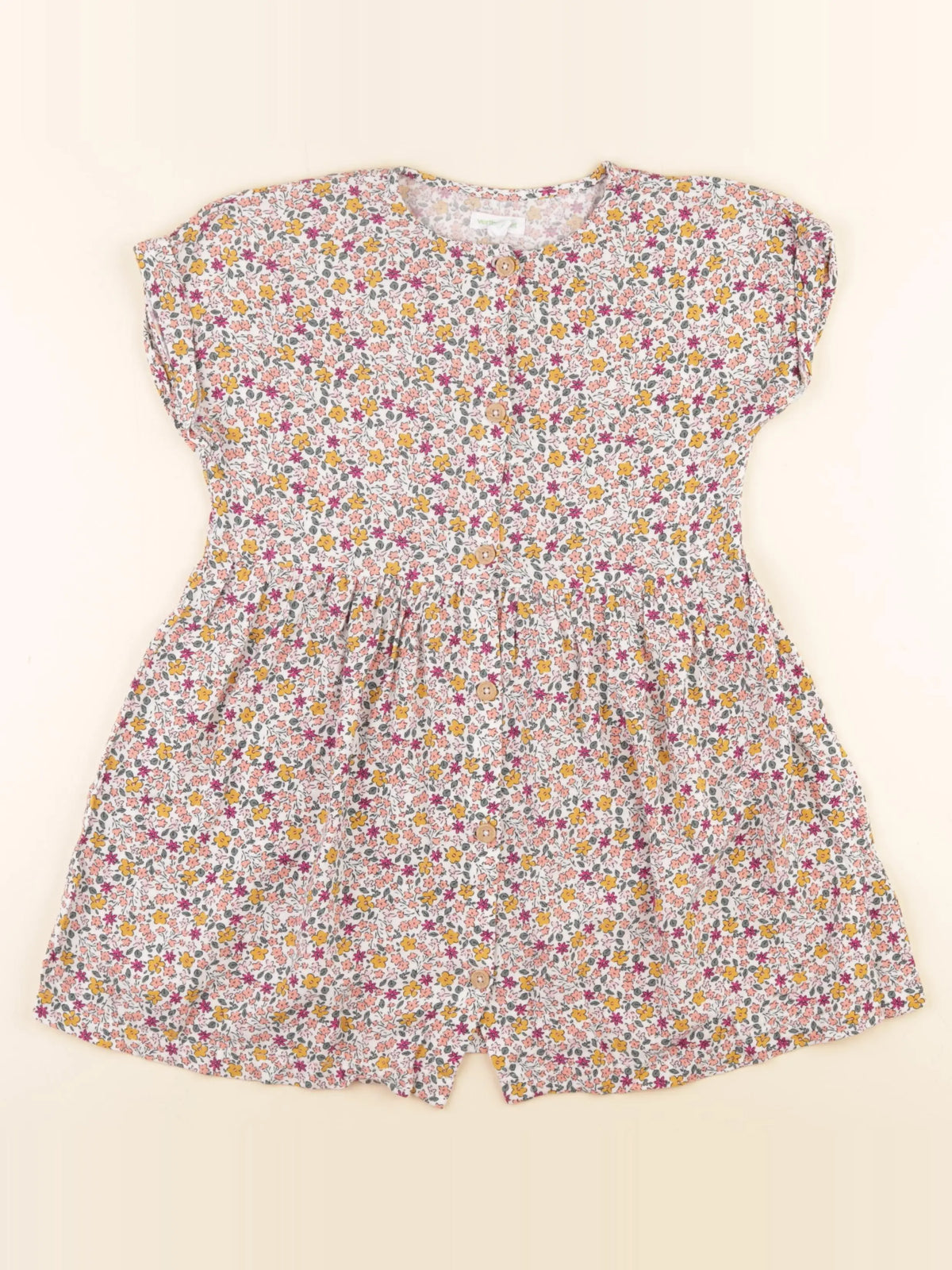 Vertbaudet - robe multicolore - 7 ans