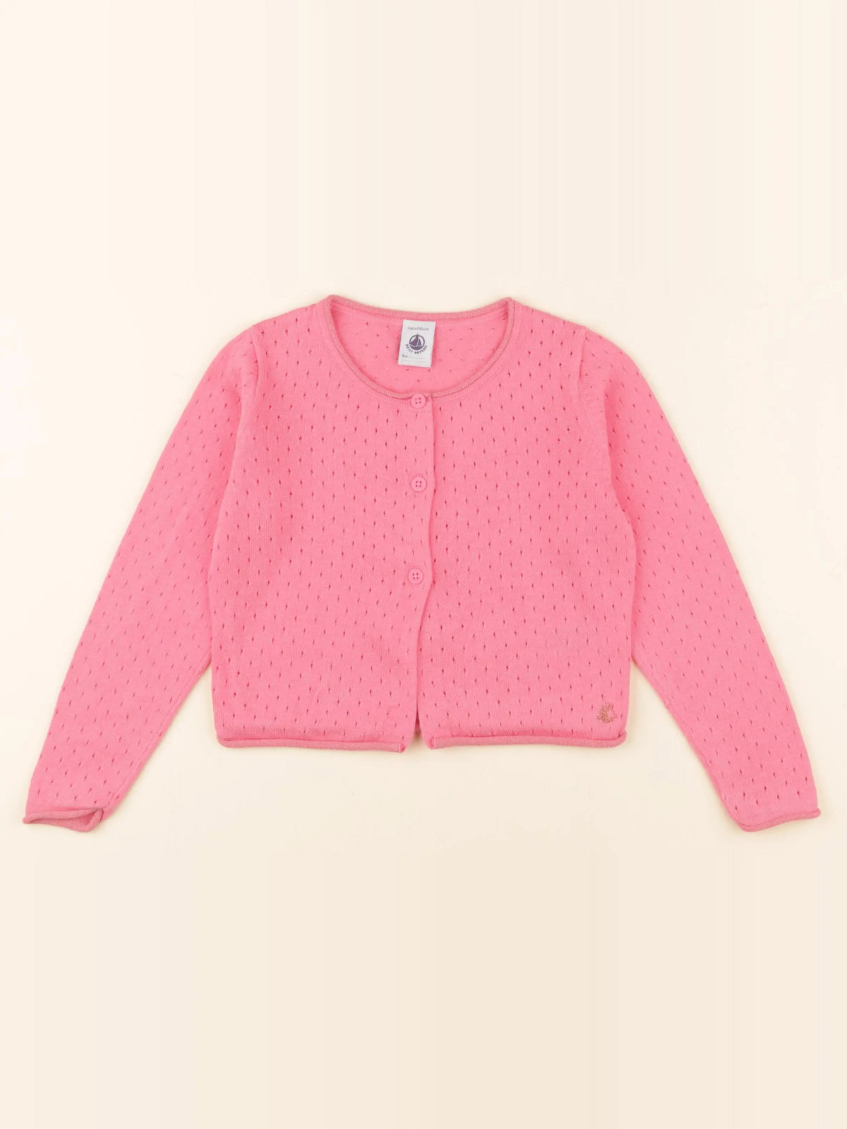 Petit Bateau - gilet rose - 4 ans