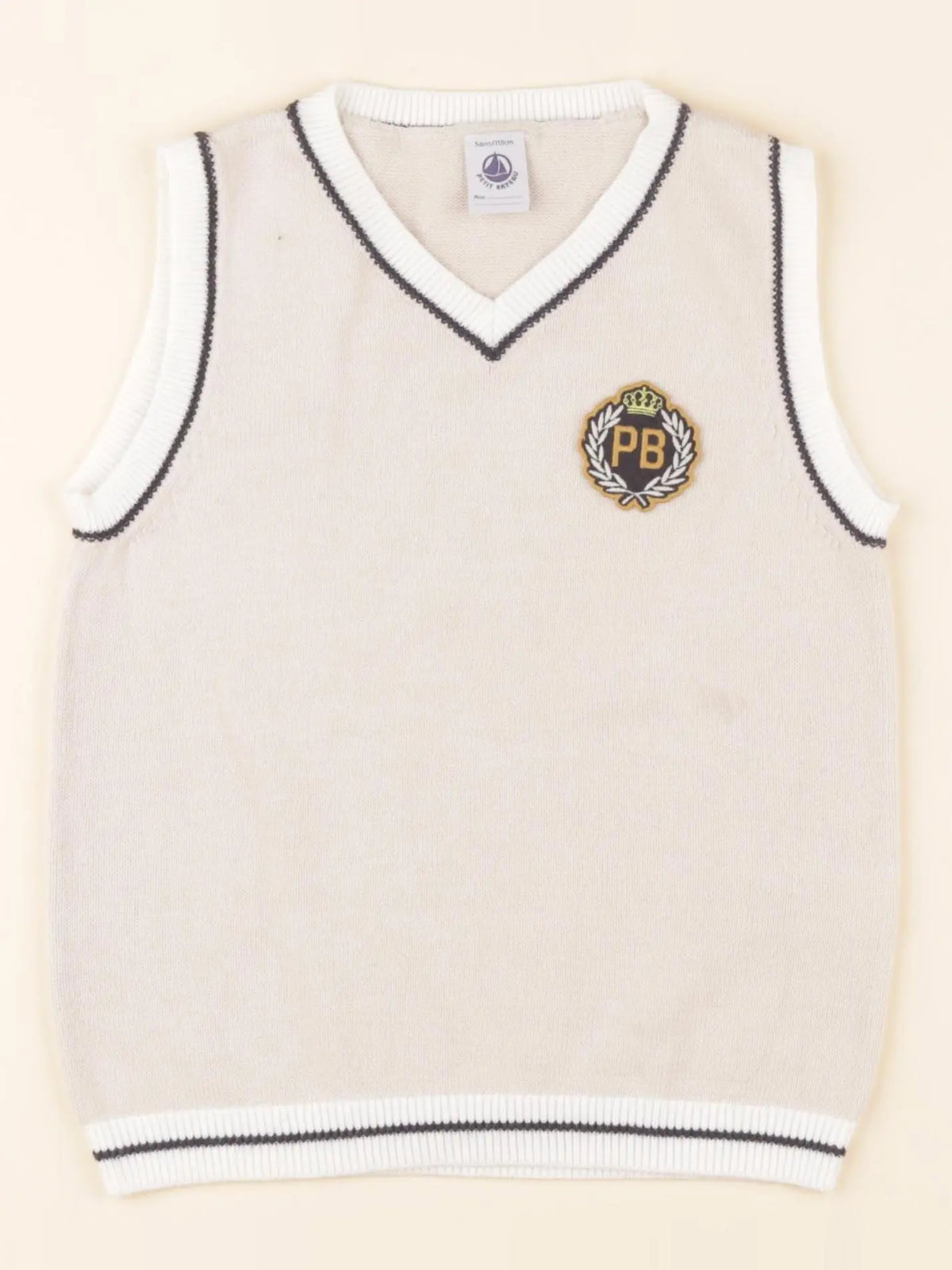 Petit Bateau - gilet beige - 5 ans