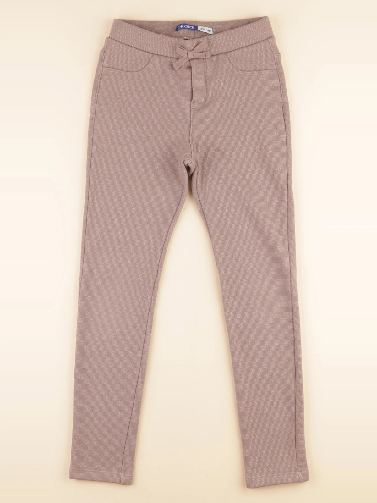 Okaidi - jegging beige - 10 ans