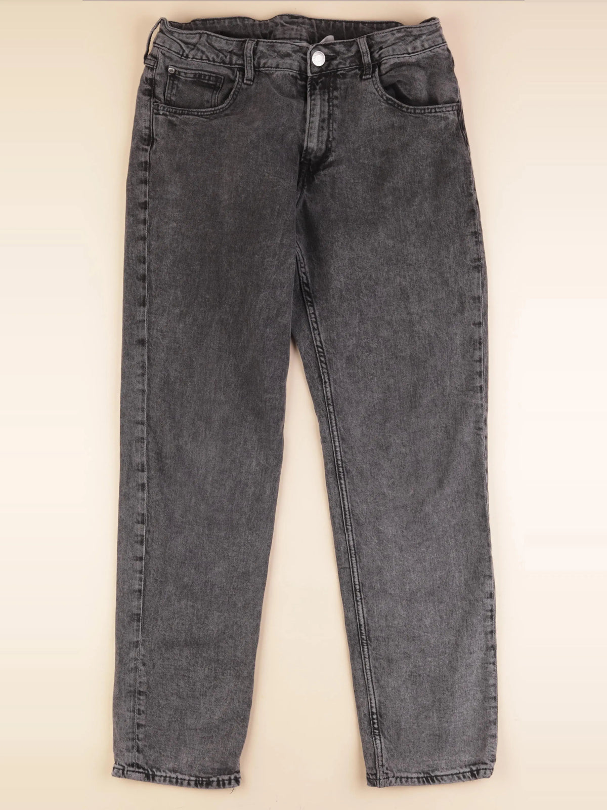 H&M - jean gris, noir - 14/16 ans
