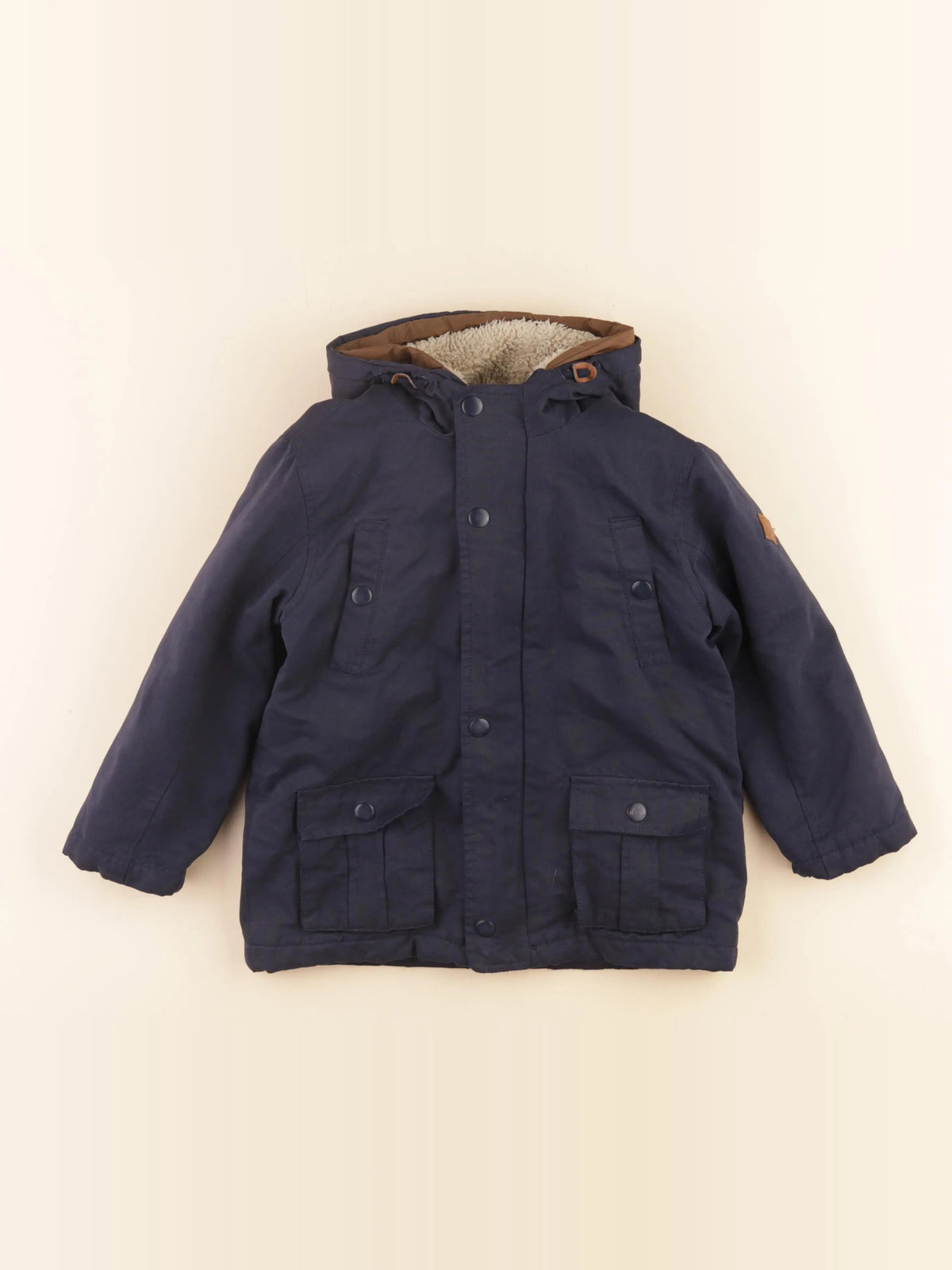 Vertbaudet - veste doublure amovible bleu - 4 ans