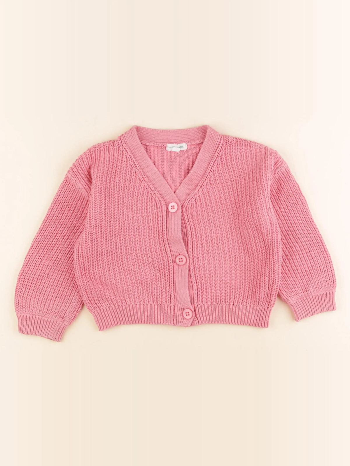 Vertbaudet - gilet rose - 4 ans