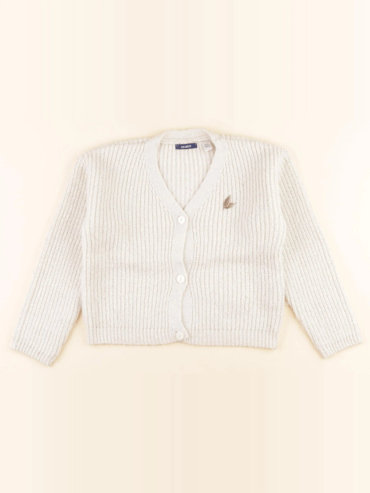 Okaidi - gilet beige, or - 8 ans