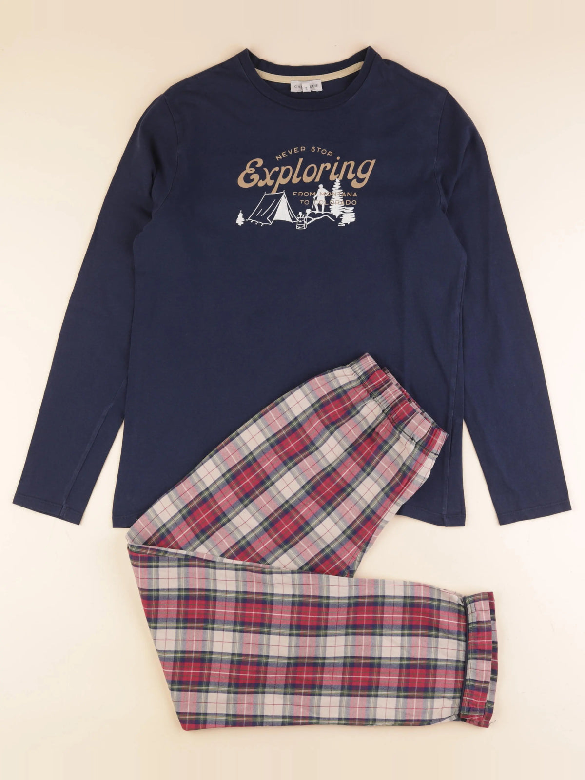 Cyrillus - pyjama coton multicolore - 14 ans