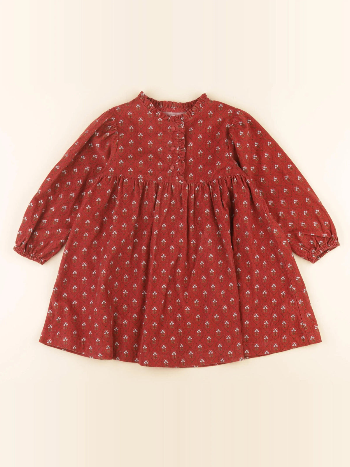 Vertbaudet - robe rouge - 4 ans