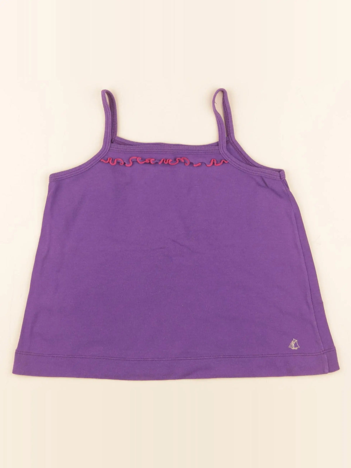 Petit Bateau - débardeur violet - 8 ans