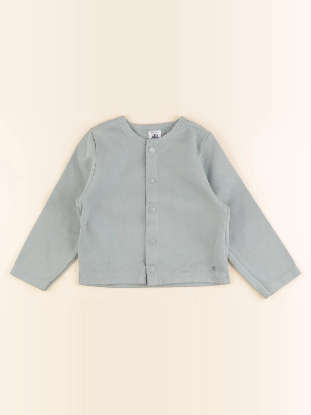 Petit Bateau - sweat vert - 36 mois